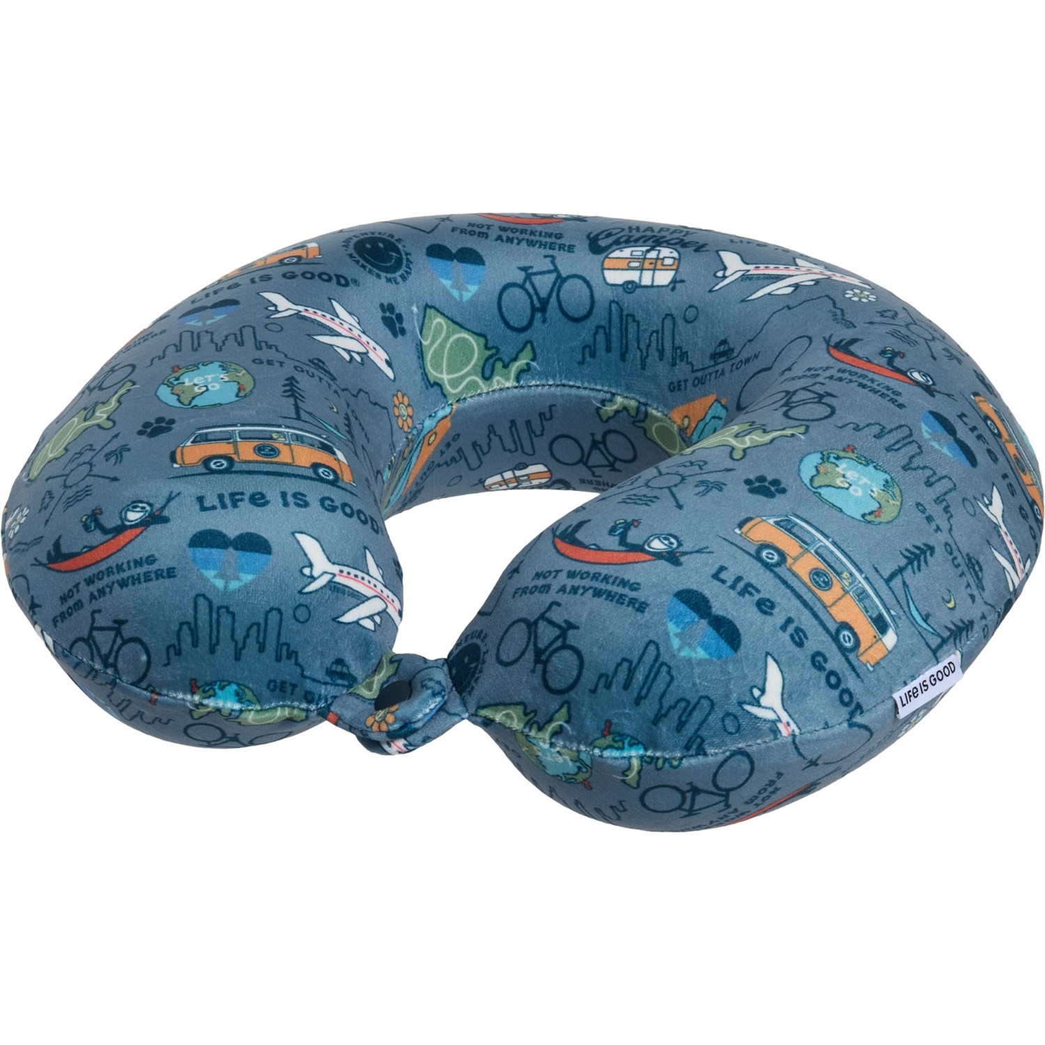 (取寄) ライフイズグッド プリンテッド ネック ピロー Life is Good Life is Good Printed Neck Pillow..