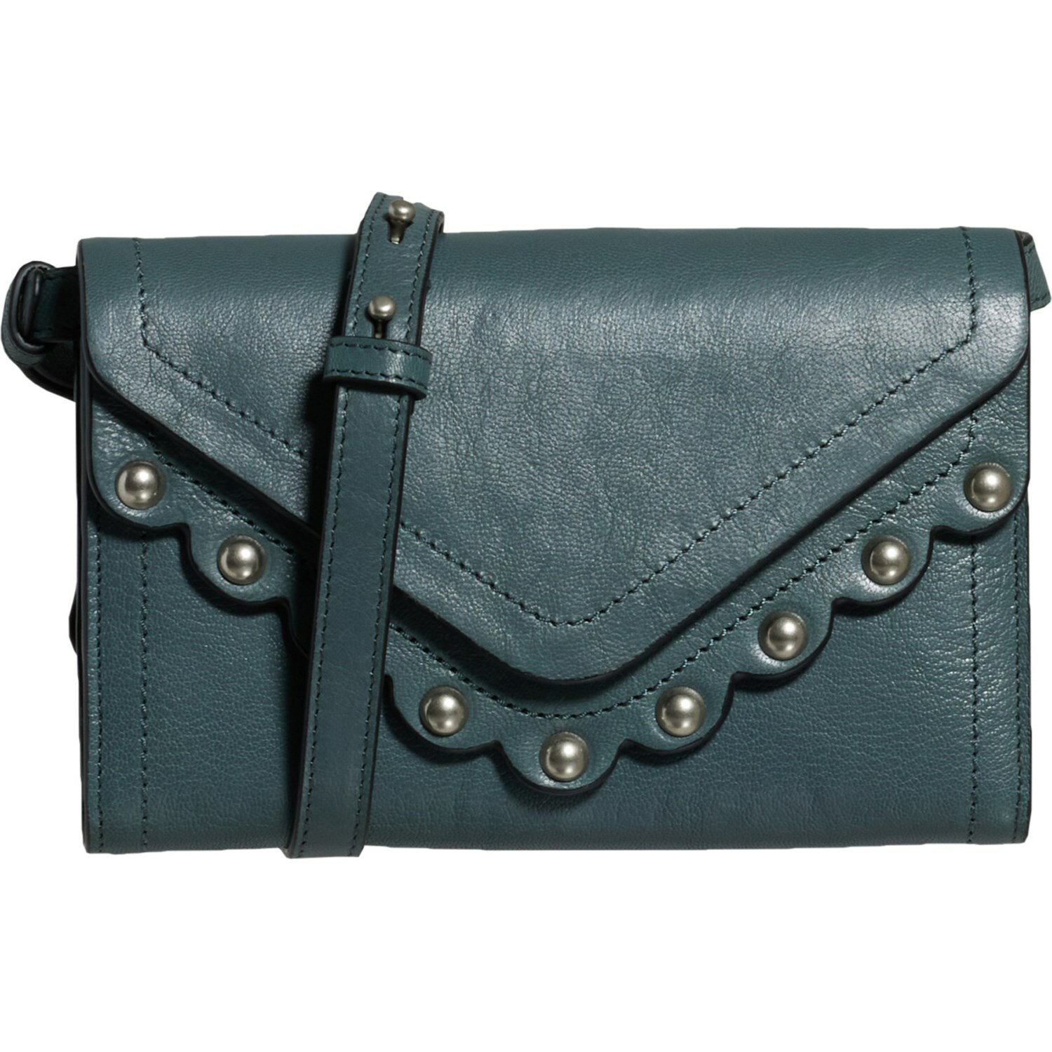 (取寄) ラッキーブランド ルース スカルプド クロスボディ バッグ - レザー Lucky Brand Ruth Scallope..