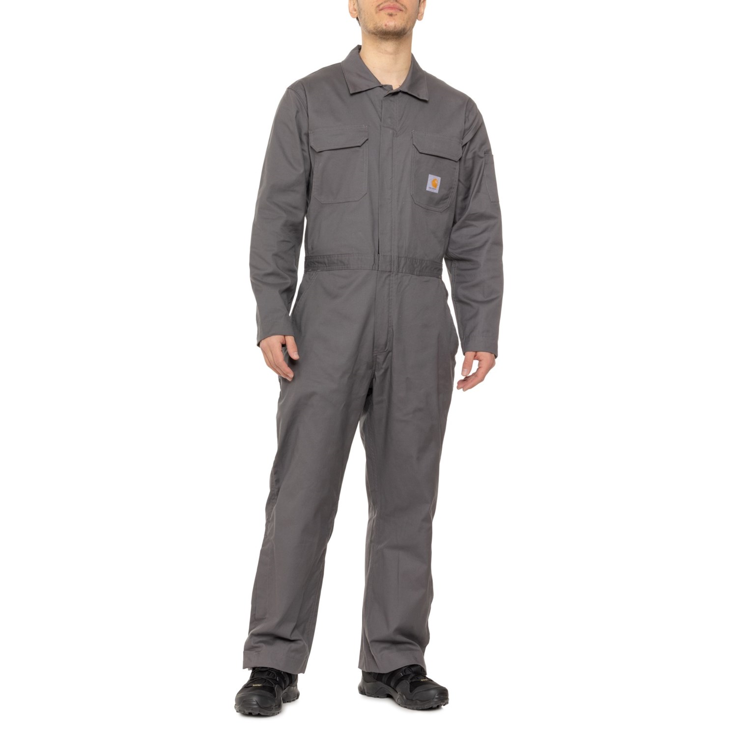 (取寄) カーハート 105019 ラギッド フレックス キャンバス カバーオール Carhartt 105019 Rugged Flex Canvas Coveralls Gravel