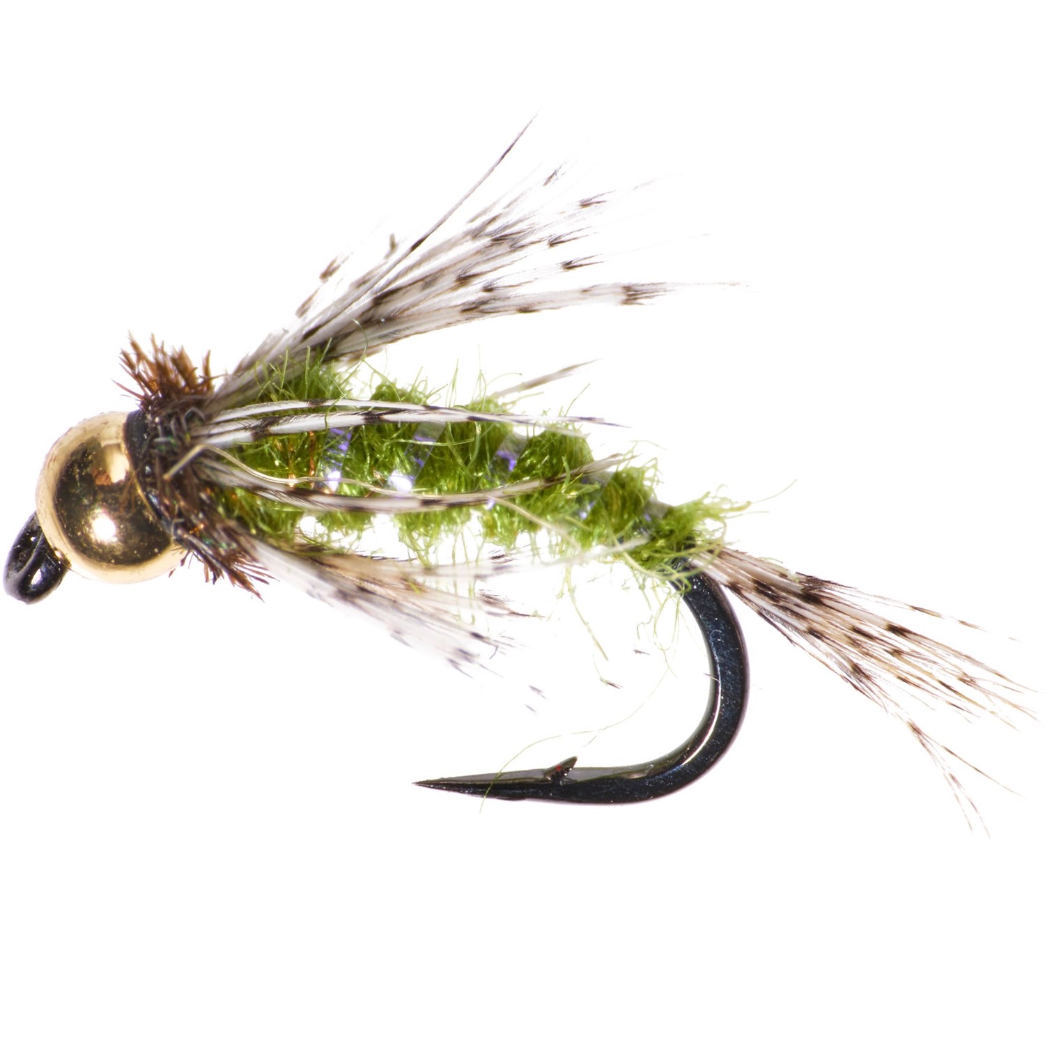 (取寄) モンタナフライカンパニー アンダーソンズ バード オブ プレイ ドライ フライ - ダズン Montana Fly Company Anderson's Bird Of Prey Dry Fly - Dozen Olive