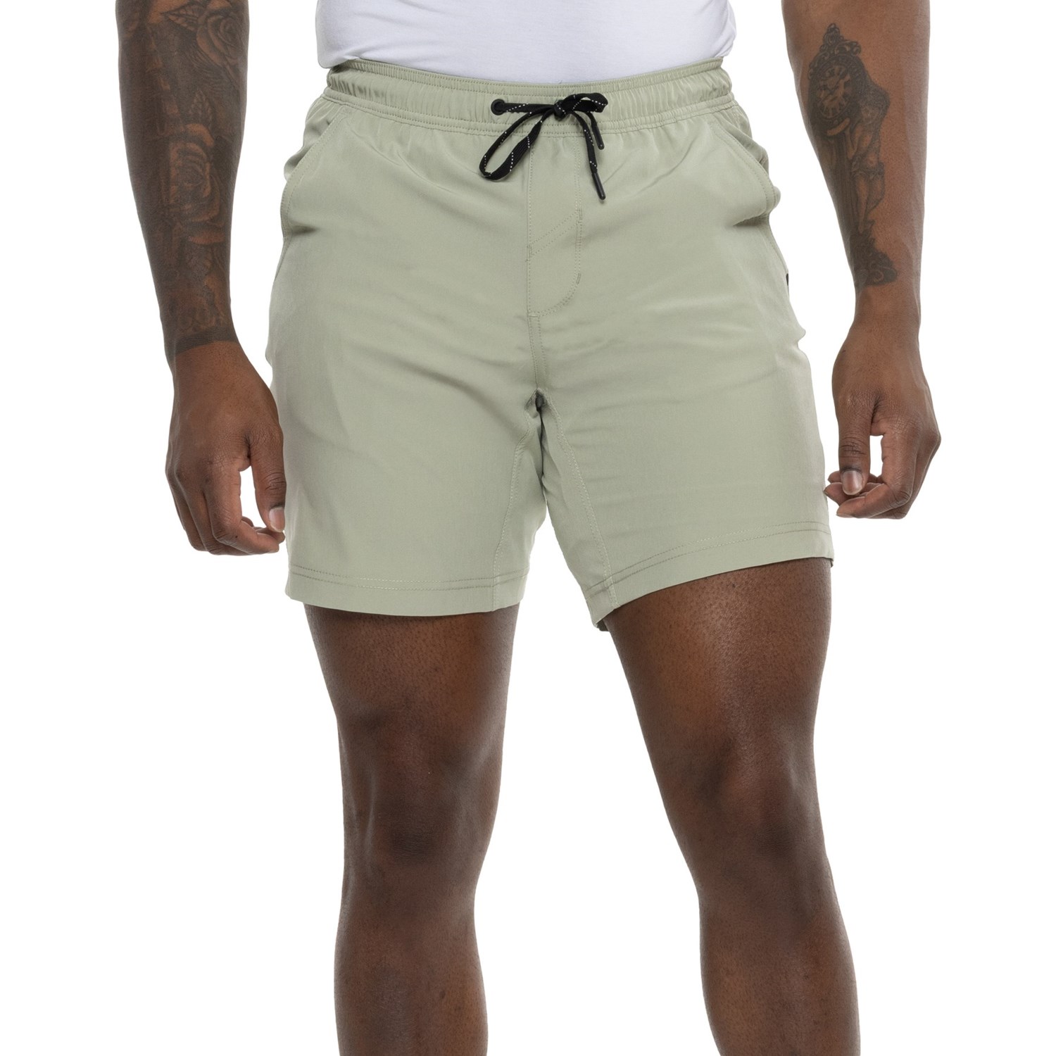 (取寄) テック ランニング ショーツ - ビルト-イン ライナー ショーツ Kenneth Cole Active Tech Running Shorts - Built-In Liner Shorts Sea Grass Green