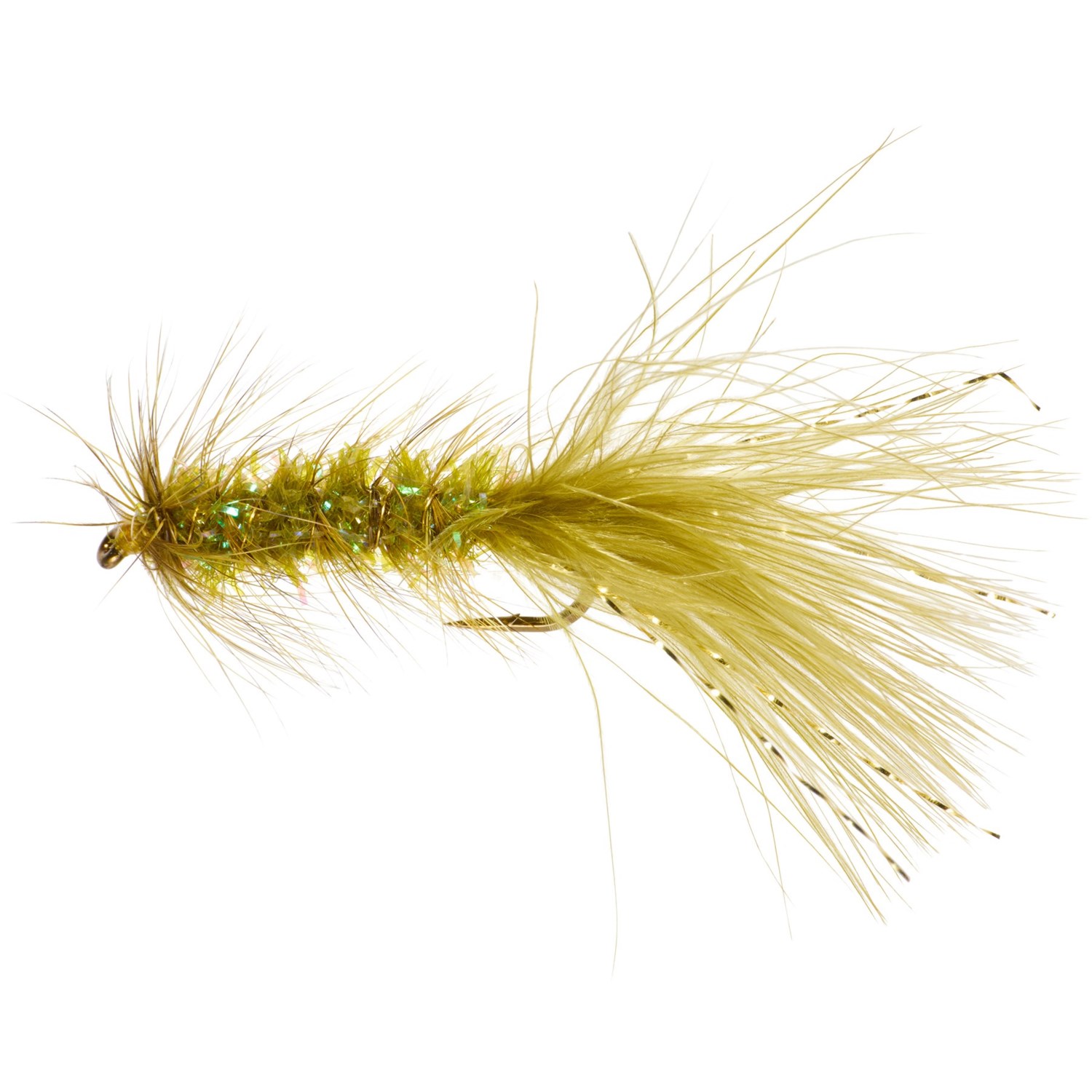 (取寄) リオ クリスタル バガー ストリーマー フライ - ダズン RIO Krystal Bugger Streamer Fly - Dozen Olive