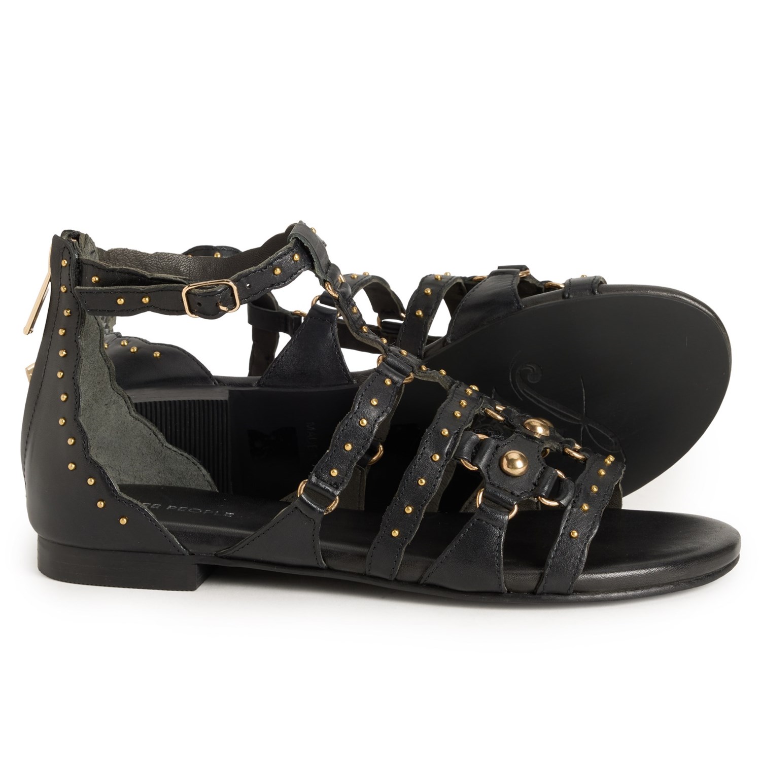 (取寄) フリーピープル レディース ジェイド グラディエーター サンダル Free People women Jade Gladiator Sandals (For Women) Black