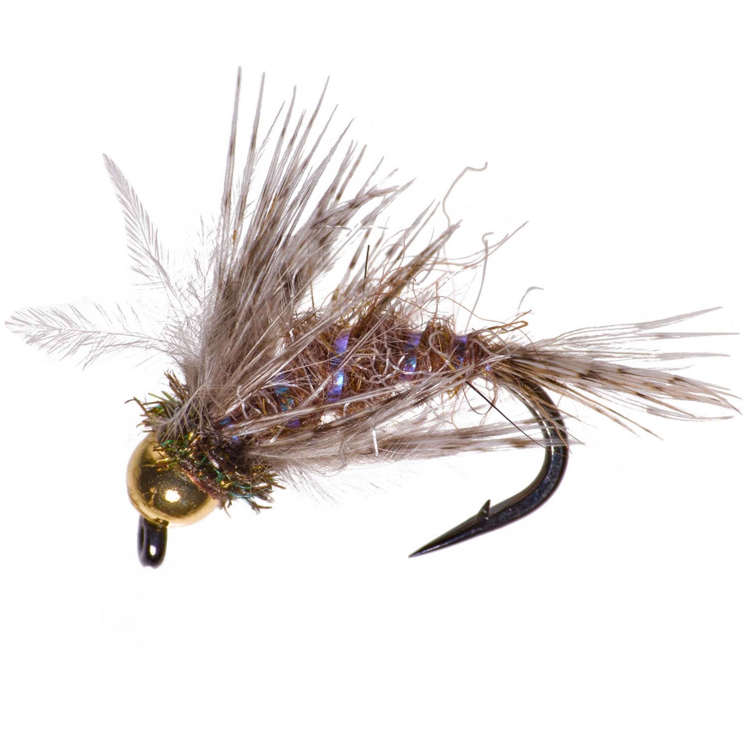 (取寄) モンタナフライカンパニー アンダーソンズ バード オブ プレイ ドライ フライ - ダズン Montana Fly Company Anderson's Bird Of Prey Dry Fly - Dozen Brown