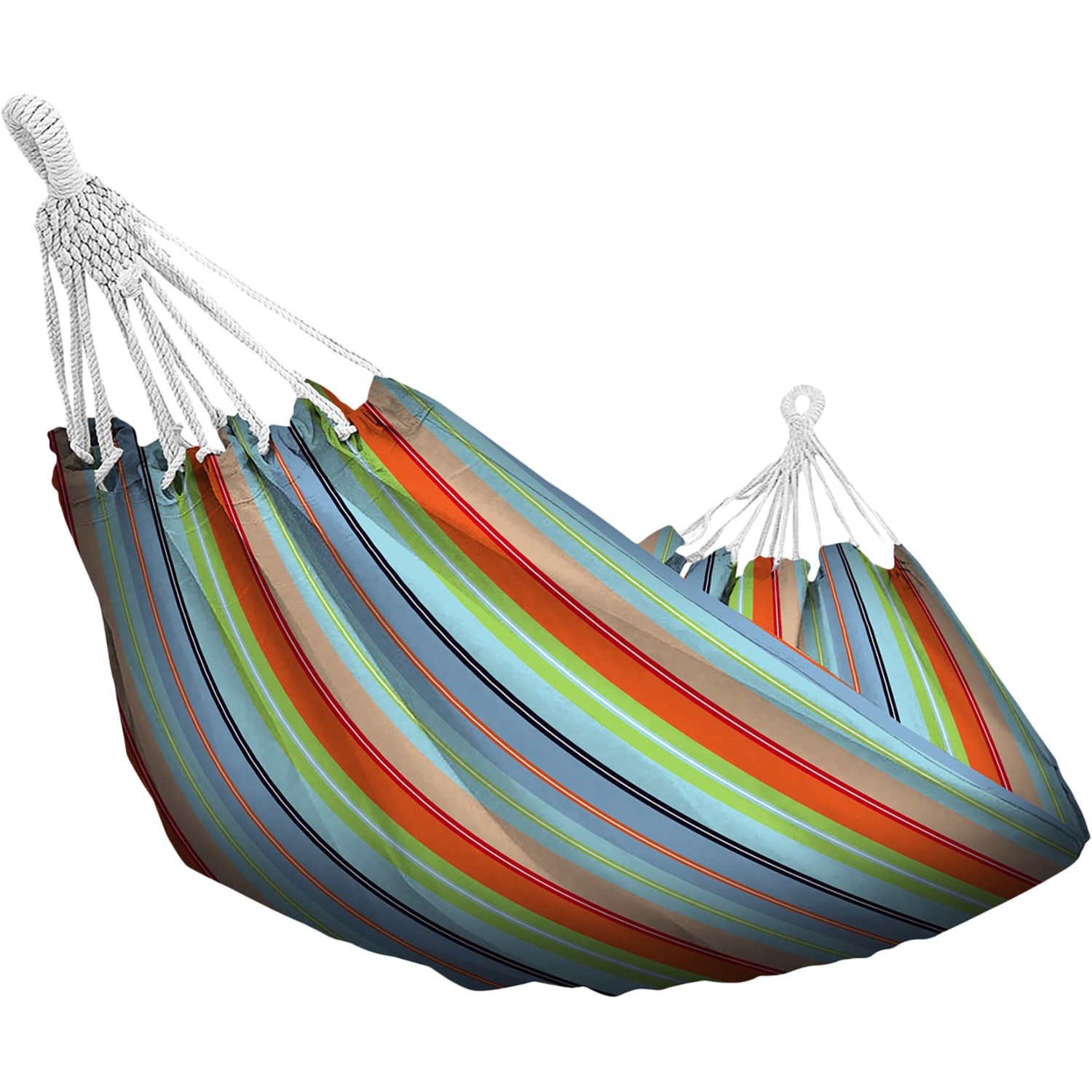 (取寄) ハーレー リオ ブリーズ キャンバス ハンモック Hurley Rio Breeze Canvas Hammock Blue/Green/Brown Stripe