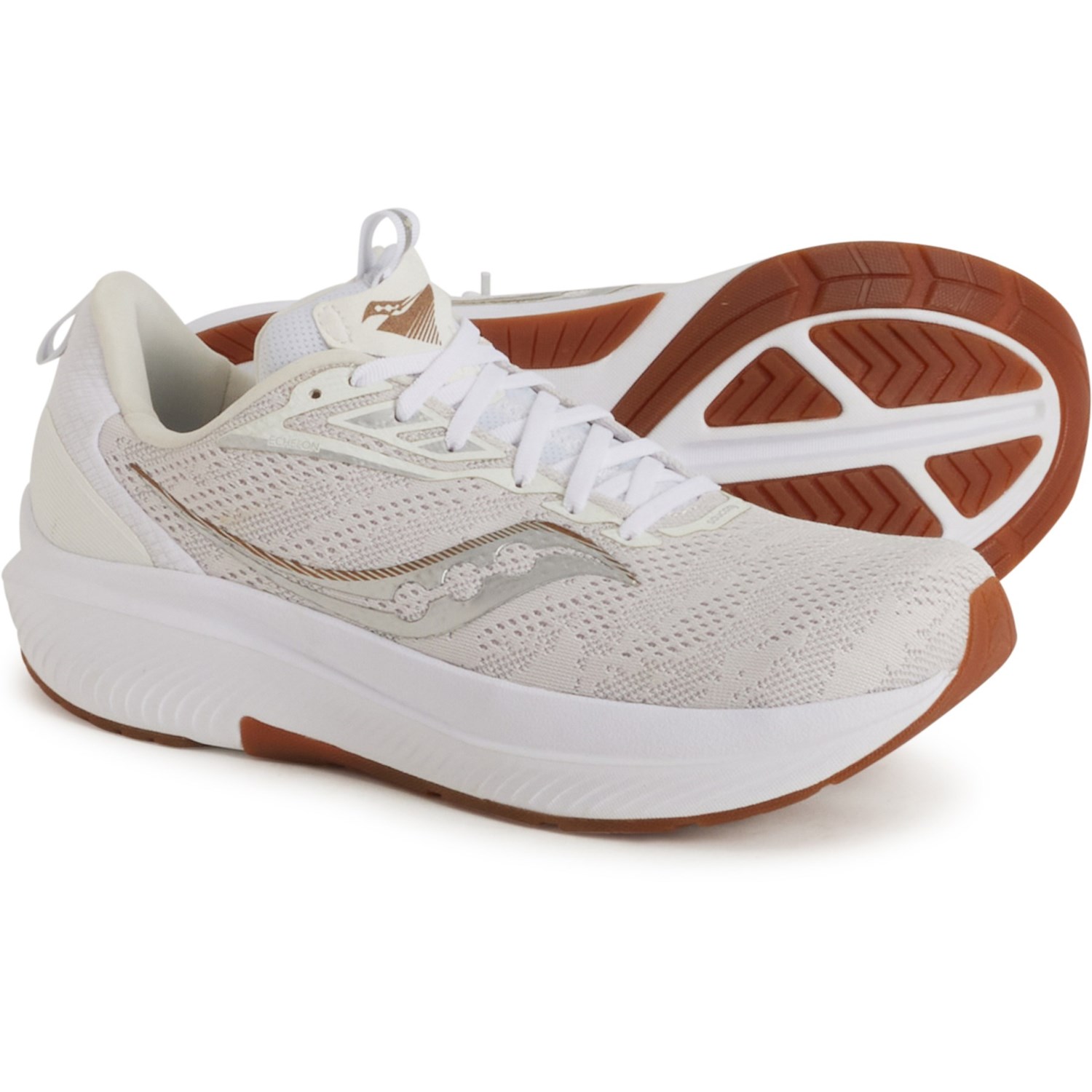 (取寄) サッカニー メンズ エシュロン 9 ランニング シューズ Saucony men Echelon 9 Running Shoes (For Men) White/Gum