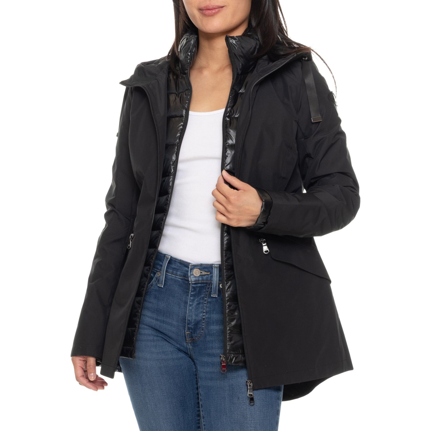 (取寄) パジャール エララ スリーインワン パファー ジャケット - インサレーテッド Pajar Elara 3-in-1 Puffer Jacket - Insulated Black