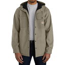 (取寄) カーハート 105022 リラックスド-フィット フィット フーデット シャツ ジャケット Carhartt 105022 Relaxed Fit Hooded Shirt Jacket Basil Heather