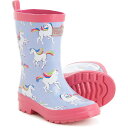 (取寄) ハットレイ リトル ガールズ ユニコーン スカイ ダンス レイン ブーツ - ウォータープルーフ Hatley Little Girls Unicorn Sky Dance Rain Boots - Waterproof Pink Multi