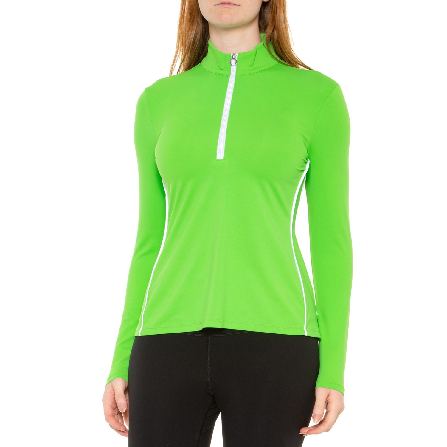 ()  å С ե  - Upf 50ʾ, å ͥå,  ꡼ KINONA SPORT GOLF Keep It Covered Golf Shirt - UPF 50+, Zip Neck, Long Sleeve Fairway Green