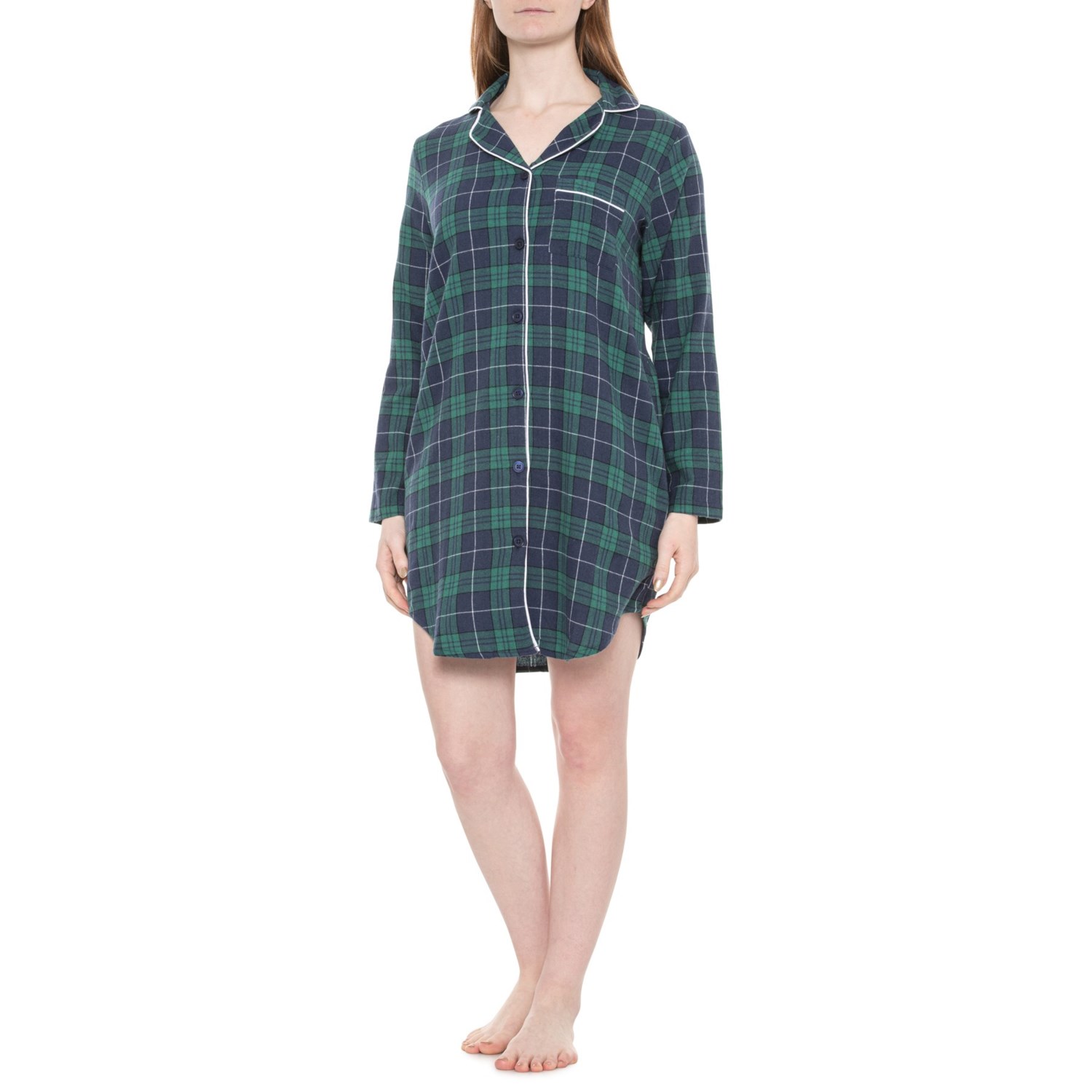 (取寄) テルライドクロージングカンパニー コットン フランネル スリープ シャツ - ロング スリーブ Telluride Clothing Company Cotton Flannel Sleep Shirt - Long Sleeve North Pole Plaid