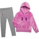 (取寄) アンダーアーマー トドラー ガールズ フリース パーカー アンド レギンス セット Under Armour Toddler Girls Fleece Hoodie and Leggings Set Island Orchid