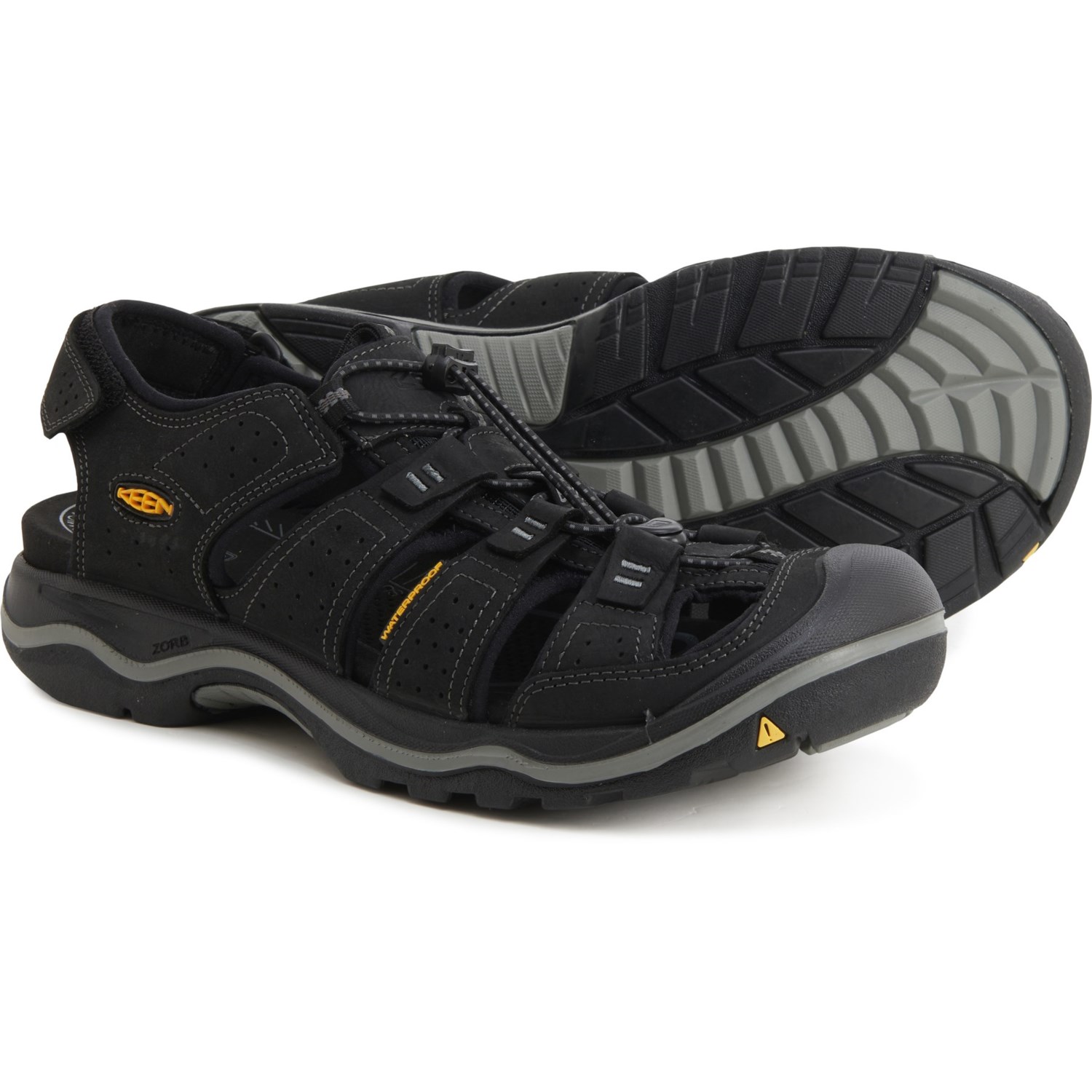 (取寄) キーン メンズ リアルト スポーツ サンダル Keen men Rialto Sport Sandals (For Men) Black/Gargoyle