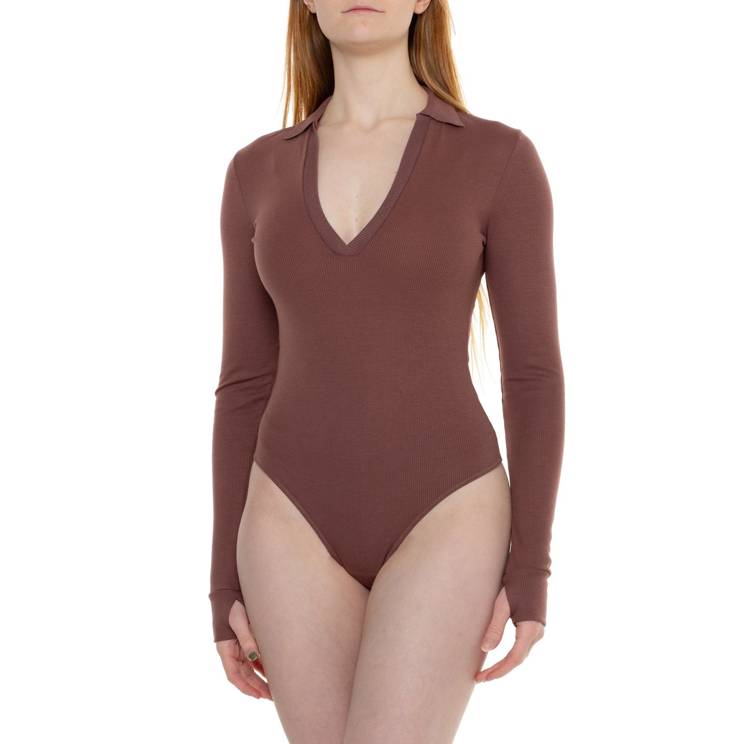 () t[s[v hD Cbg Cg {fBX[c - O X[u Free People Do It Right Bodysuit - Long Sleeve Hickory