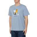 (取寄) ライフイズグッド ゴールデン アディロンダック クラシック T-シャツ - ショート スリーブ Life is good Life is good Golden Adirondack Classic T-Shirt - Short Sleeve Faded Blue