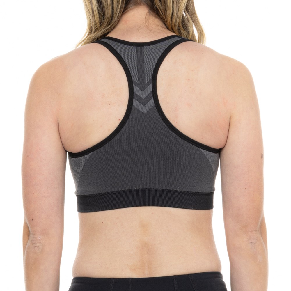 (取寄) リーボック フュージョン シームレス スポーツ ブラ - ミディアム インパクト Reebok Fusion Seamless Sports Bra - Medium Impact Black 2