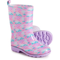 (取寄) ガールズ レイン ブーツ - ウォータープルーフ Capelli Girls Rain Boots - Waterproof Print Mermaid Scales