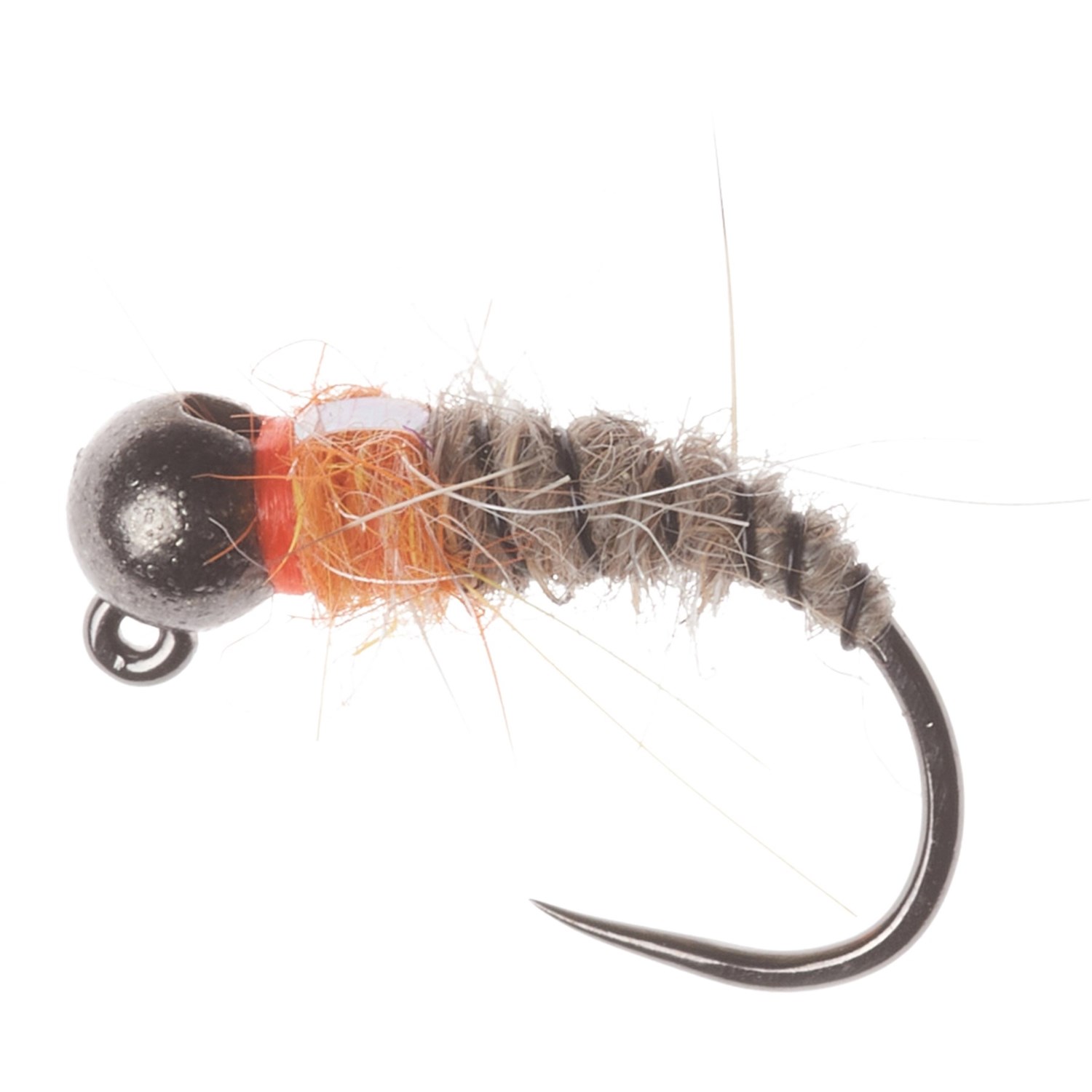 (取寄) モンタナフライカンパニー ジグ アメックス ニンフ フライ - ダズン Montana Fly Company Jig Amex Nymph Fly - Dozen Natural Sherbet