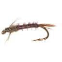 (取寄) モンタナフライカンパニー シン ミント バエティス ニンフ フライ - ダズン Montana Fly Company Nyman 039 s Thin Mint Baetis Nymph Fly - Dozen Brown