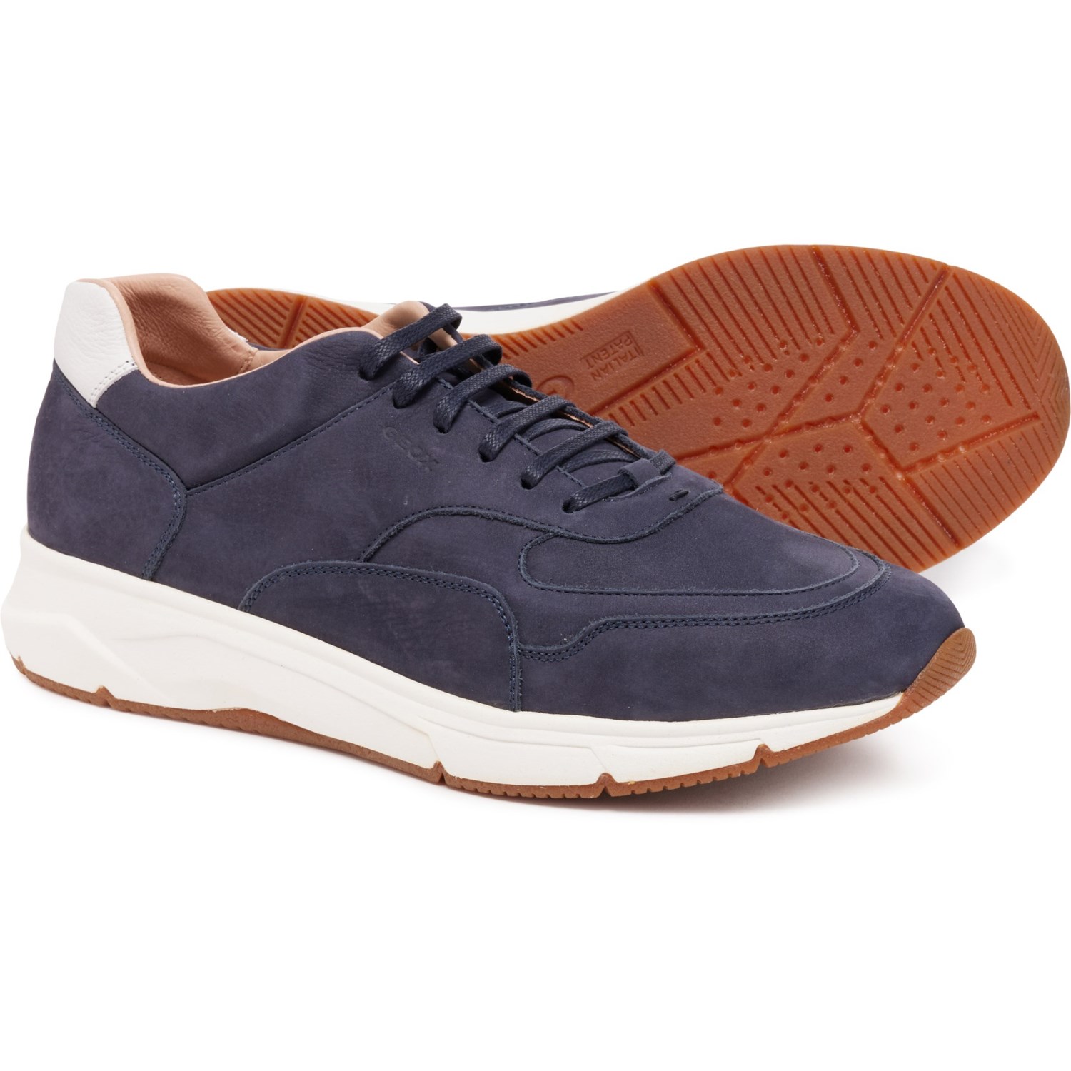 (取寄) ジェオックス メンズ メイド イン イタリー ロウ スニーカー Geox men Made in Italy Radente Low Sneakers (For Men) Navy