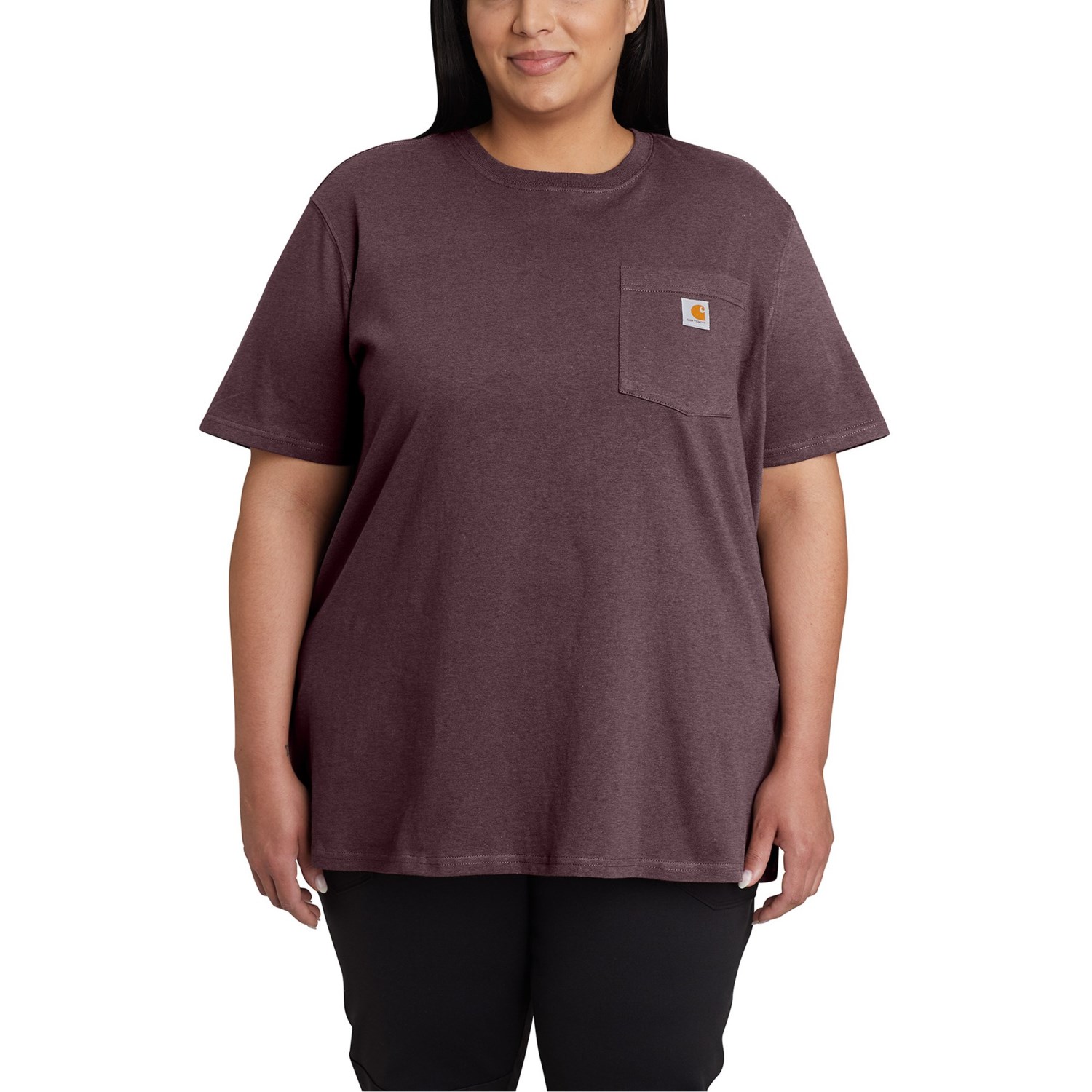 () J[n[g 103067 wr[EFCg [NEFA |Pbg T-Vc - V[g X[u Carhartt 103067 Heavyweight Workwear Pocket T-Shirt - Short Sleeve Deep Wine