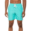 (取寄) エディーバウアー ミクロ ボレー スイム トランクス - Upf 50, 7インチ Eddie Bauer Micro Volley Swim Trunks - UPF 50, 7” Turquoise