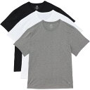 () 2COWXg nC-ptH[}X Rbguh T-Vc - 3-pbN, V[g X[u 2XIST High-Performance Cotton-Blend T-Shirts - 3-Pack, Short Sleeve White/Black/Grey