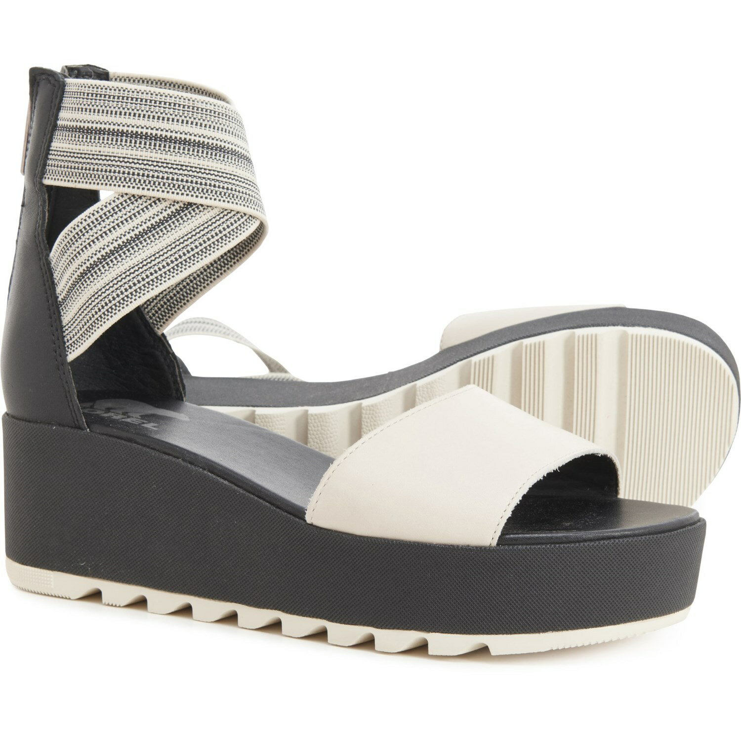 (取寄) ソレル レディース キャメロン フラットフォーム ウェッジ サンダル Sorel women Cameron Flatform Wedge Sandals (For Women) Black