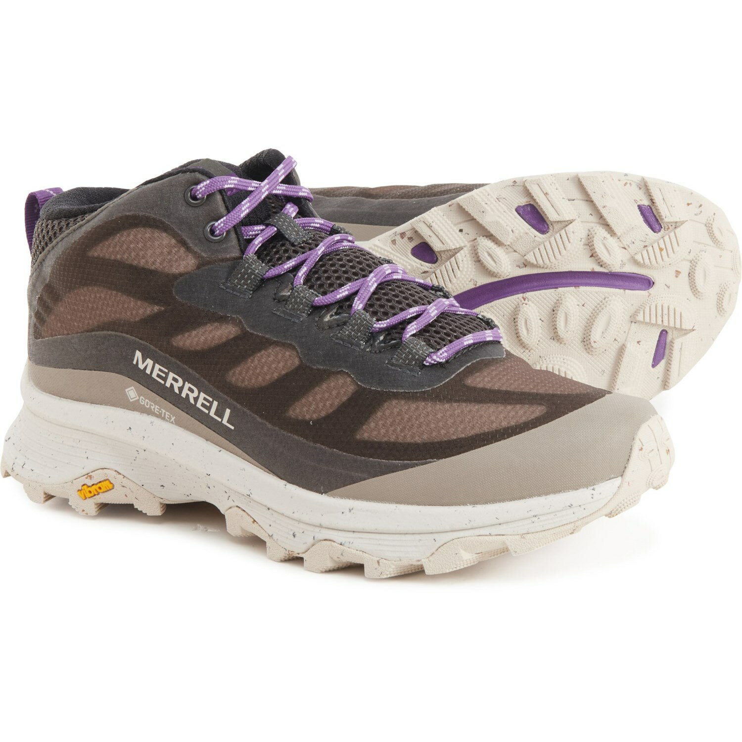 (取寄) メレル レディース モアブ スピード ミッド ゴア-テックス ハイキング ブーツ Merrell women Moab Speed Mid Gore-Tex Hiking Boots (For Women) Falcon