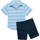 (取寄) ラングラー トドラー ボーイズ ボタンアップ シャツ アンド ショーツ セット - ショート スリーブ Wrangler Toddler Boys Button-Up Shirt and Shorts Set - Short Sleeve Multi