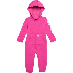 (取寄) カーハート インファント ガールズ CM9709 フリース フーデット カバーオール - ロング スリーブ Carhartt Infant Girls CM9709 Fleece Hooded Coveralls - Long Sleeve Raspberry Rose Heather