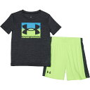 () A_[A[}[ gh[ {[CY hbvobN rbO S T-Vc Ah V[g Zbg - V[g X[u Under Armour Toddler Boys Dropback Big Logo T-Shirt and Short Set - Short Sleeve Pitch Gray