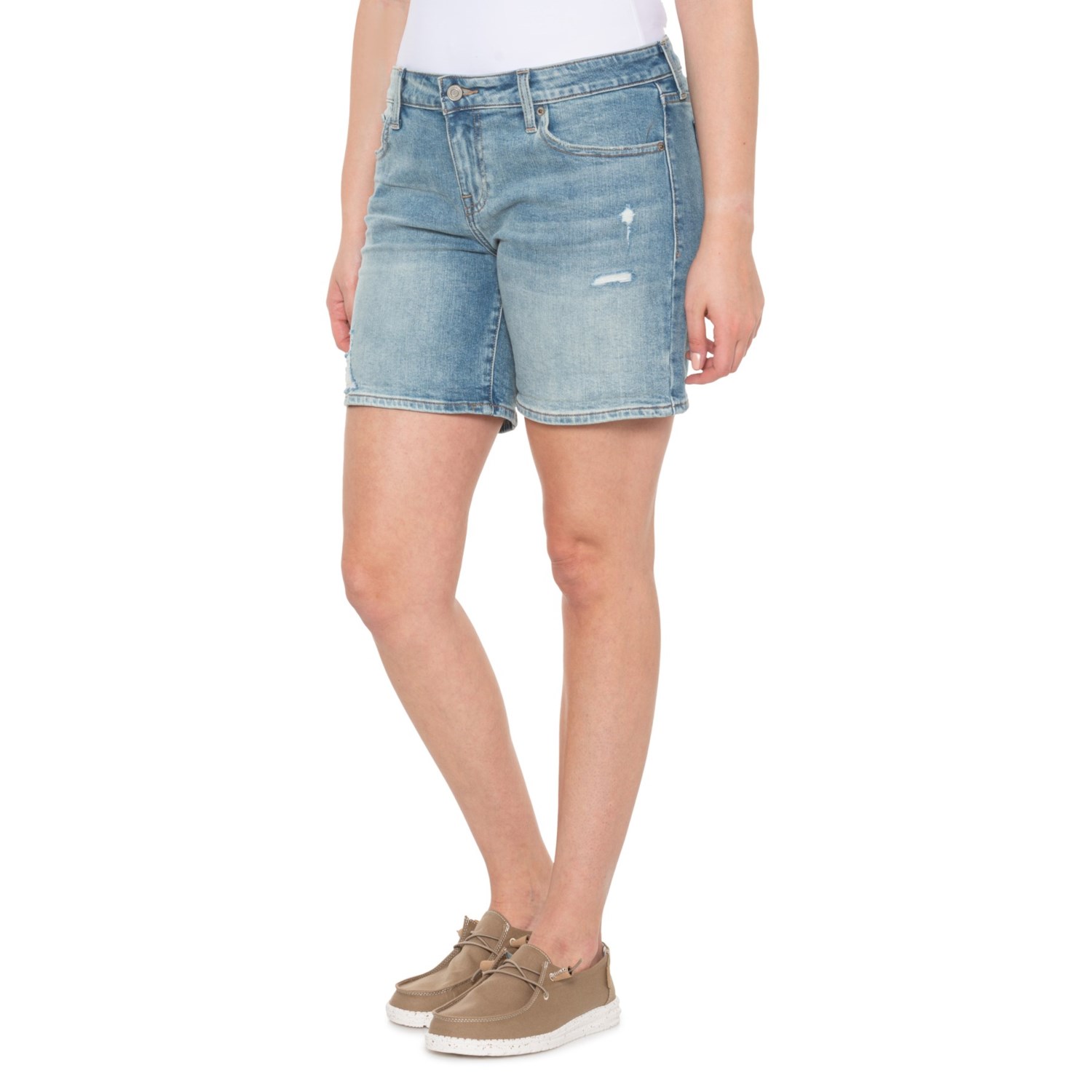 () bL[uh {[CtY [-Abv V[c Lucky Brand Boyfriend Roll-Up Shorts Utah Lake Destruct