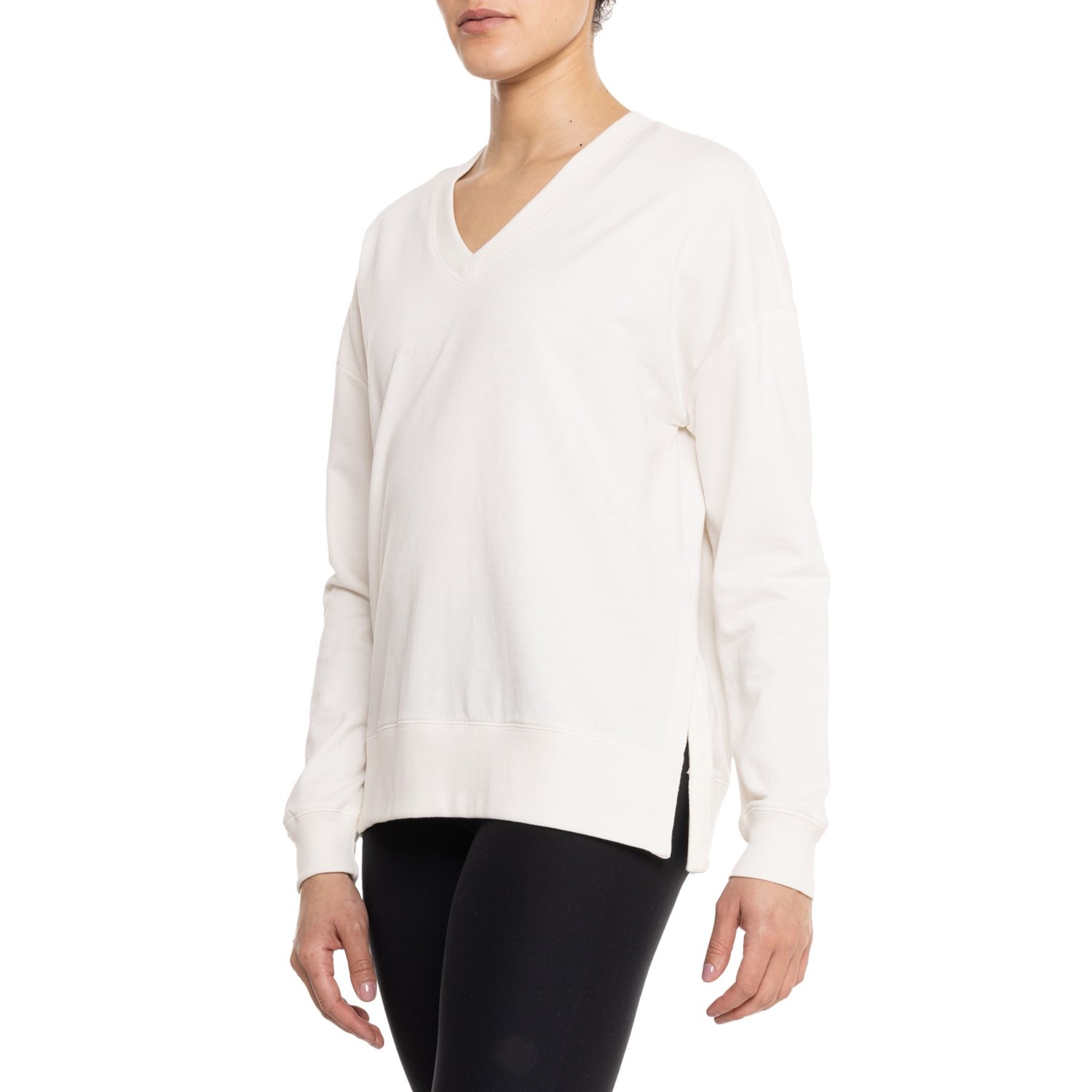 () CCJtHjA V-lbN `jbN Vc - O X[u C&C California V-Neck Tunic Shirt - Long Sleeve Sandstone