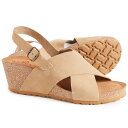 (取寄) ヨコノ レディース メイド イン スペイン スリング バック X-バンド ウェッジ サンダル Yokono women Made in Spain Sling Back X-Band Wedge Sandals (For Women) Taupe