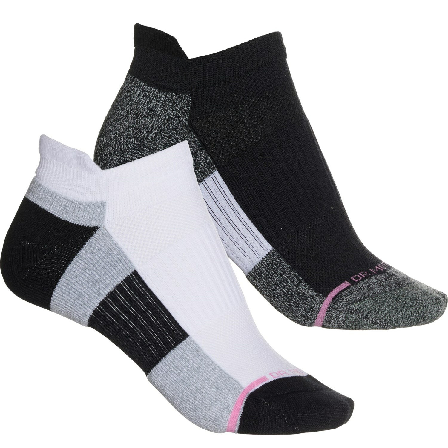 (取寄) DRモーション レディース カラーブロック エブリデイ コンプレッション ソックス DR MOTION women Color-Block Everyday Compression Socks (For Women) White/Black