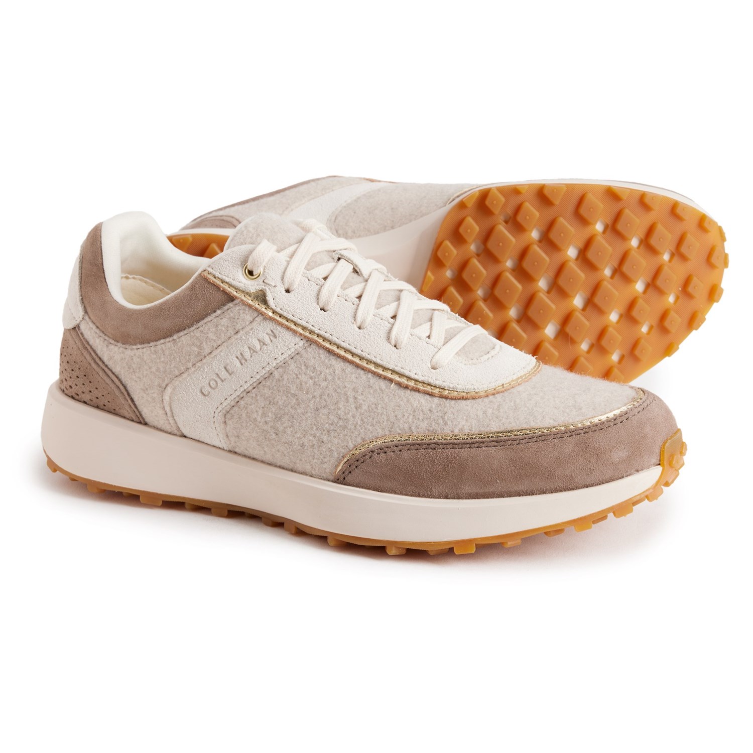 (取寄) コールハーン レディース グランド プロ ランニング シューズ Cole Haan women Grand Pro Wellesley Running Shoes (For Women) Irish Coffee/Birch Suede/Woo