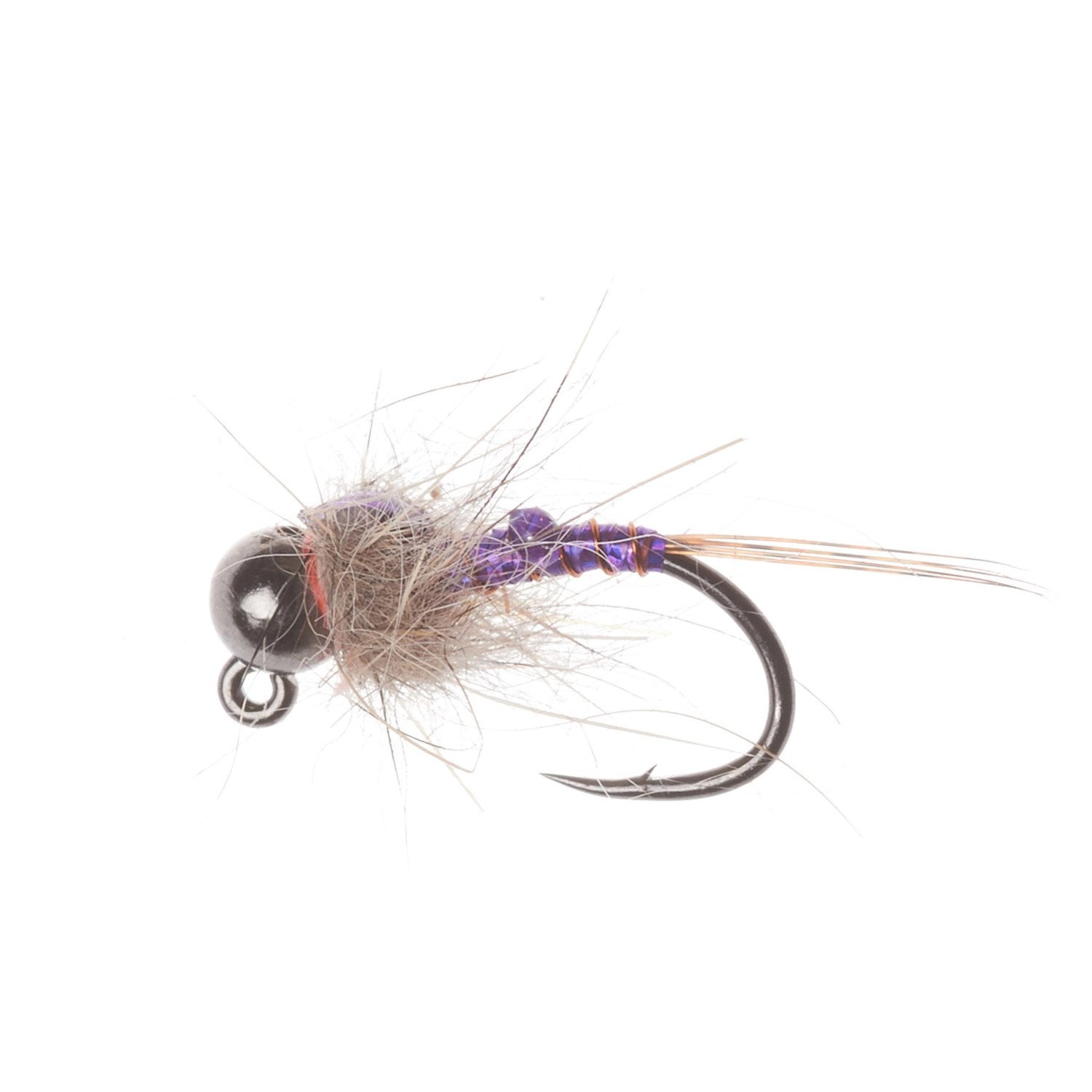 () 󥿥ʥե饤ѥˡ  Х ˥ ե饤 -  Montana Fly Company Allen's Thunder Bug Nymph Fly - Dozen Purple