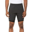 (取寄) スコラ ストレッチ-ウーブン ライン ランニング ショーツ - 7インチ Skora Stretch-Woven Lined Running Shorts - 7” Black Chambray