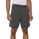 (取寄) 90ディグリーバイリフレックス クールダウン ショーツ - ビルト-イン ライナー 90 Degree by Reflex Cooldown Shorts - Built-In Liner Charcoal