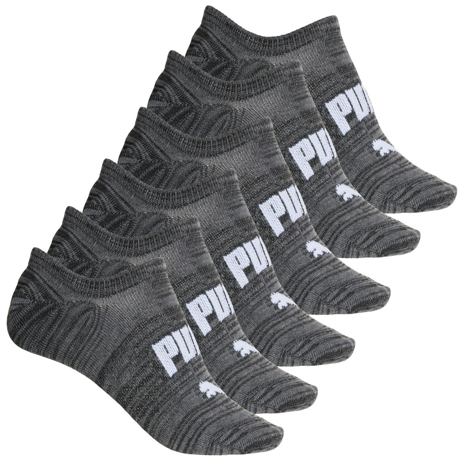 () v[} fB[X m-e[ Ci[ \bNX Puma women Non-Terry Liner Socks (For Women) Black Grey