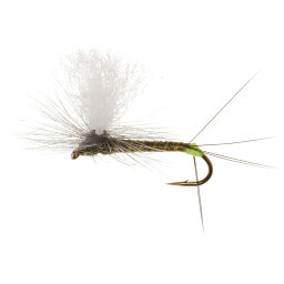 (取寄) モンタナフライカンパニー ホット スポット パラ-ウルフ ドライ フライ - ダズン Montana Fly Company Hot Spot Para-Wulff Dry Fly - Dozen Green Drake