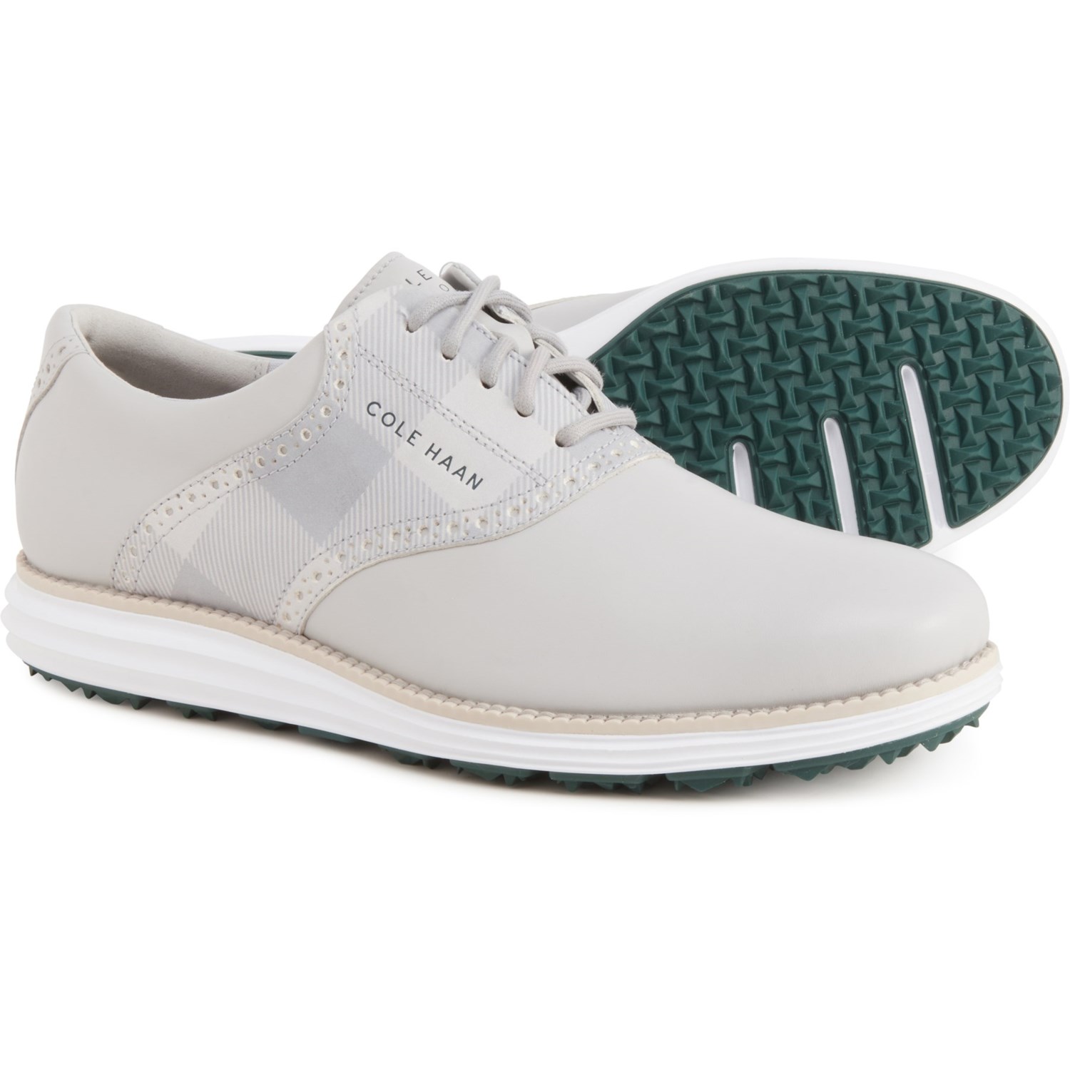 (取寄) コールハーン メンズ サドル ゴルフシューズ Cole Haan men OriginalGrand Saddle Golf Shoes (For Men) Microchip/Sleet/Optic White/Tropical