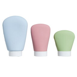 (取寄) トラベル ボトルズ - 3-ピース ROAM AND REPEAT Multi-Sized Travel Bottles - 3-Piece Blue/Pink/Green