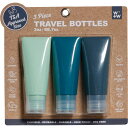 () gx {gY - 3-pbN, 3 IX W+W Square-Top Travel Bottles - 3-Pack, 3 oz. Gbz/Dlg/Occ