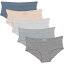 () 󥹥 ֥ ѥƥ - 5-ѥå, ҥåץ Danskin Ribbed Panties - 5-Pack, Hipster Dawn Blue/Blue Chrome/Heather Grey/Cream Blush/Sea