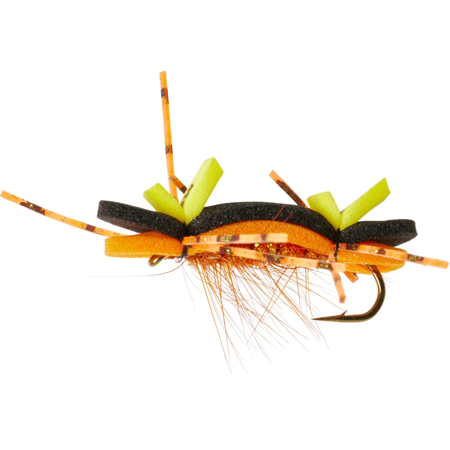 (取寄) モンタナフライカンパニー MFC チェルノブイリ ANT フライ - ダズン Montana Fly Company MFC Chernobyl Ant Fly - Dozen Black/Orangae