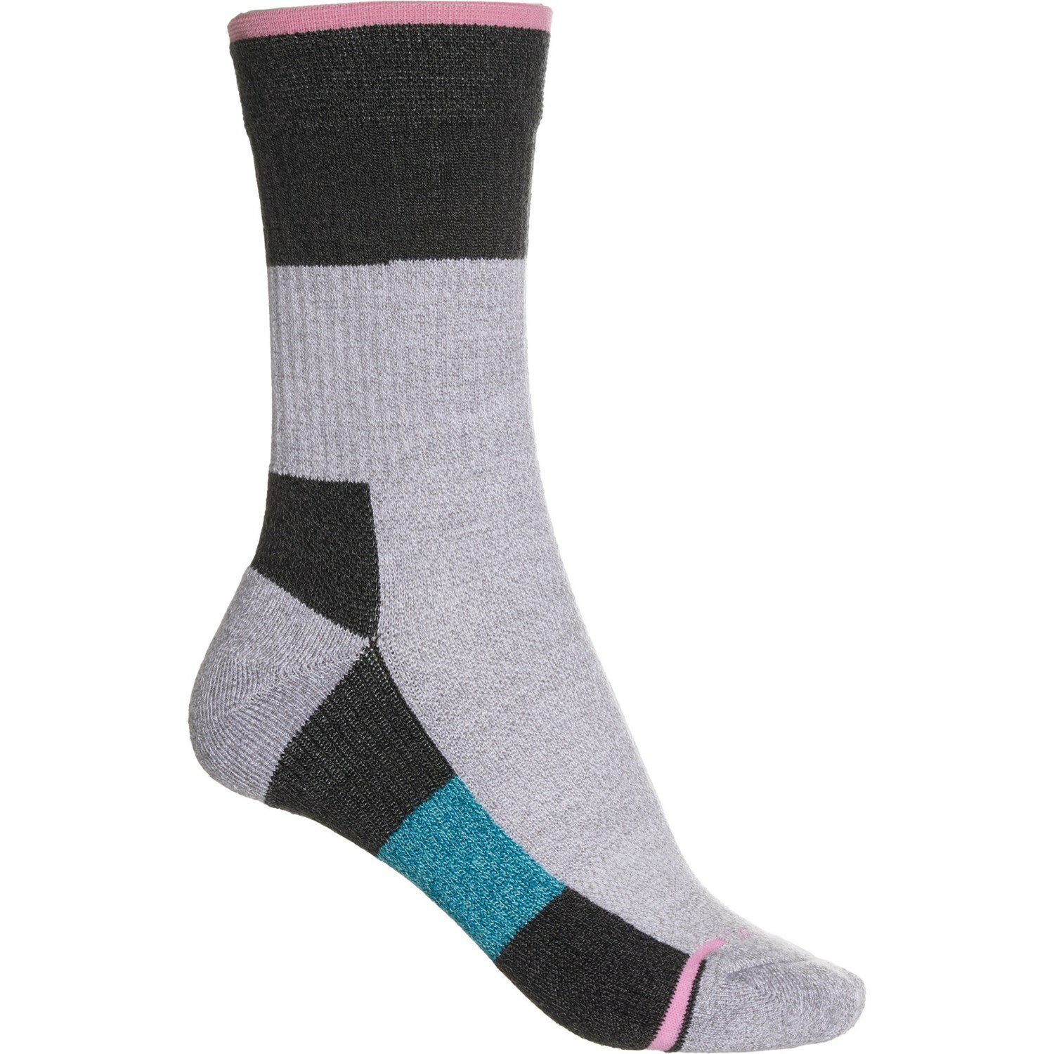 (取寄) DRモーション レディース カラーブロック アウトドア コンプレッション ソックス DR MOTION women Color-Block Outdoor Compression Socks (For Women) Light Grey Marl