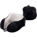 (取寄) Gフォース クーリング メモリー フォーム トラベル ネック ピロー GFORCE Cooling Memory Foam Travel Neck Pillow Black