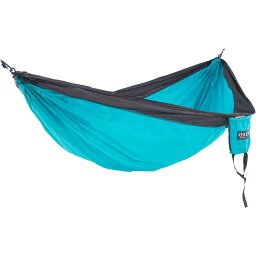 (取寄) エノ シングルネスト ハンモック - アクア-チャコール ENO SingleNest Hammock - 9'4”x4'7”, Aqua-Charcoal Aqua/Charocal